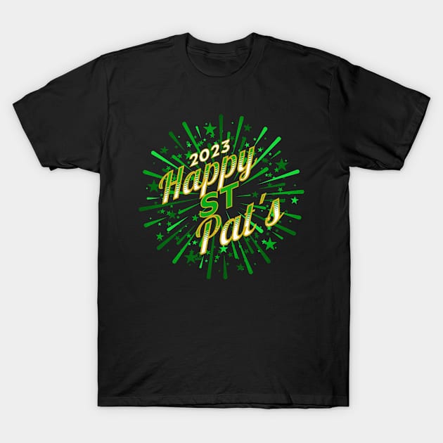 HAPPY GREEN 2023 ST PATRICKS DAY Design. T-Shirt by ejsulu